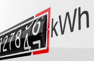 Der Stromzähler zählt Kilowattstunden